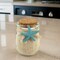 Beach Glass Jar with Starfish Accent-Miniature Jar with Sand and Sea Shell Decoration-Beach Theme for Bathroom, Coastal House Decor-Wedding, Special Occasion, Celebration